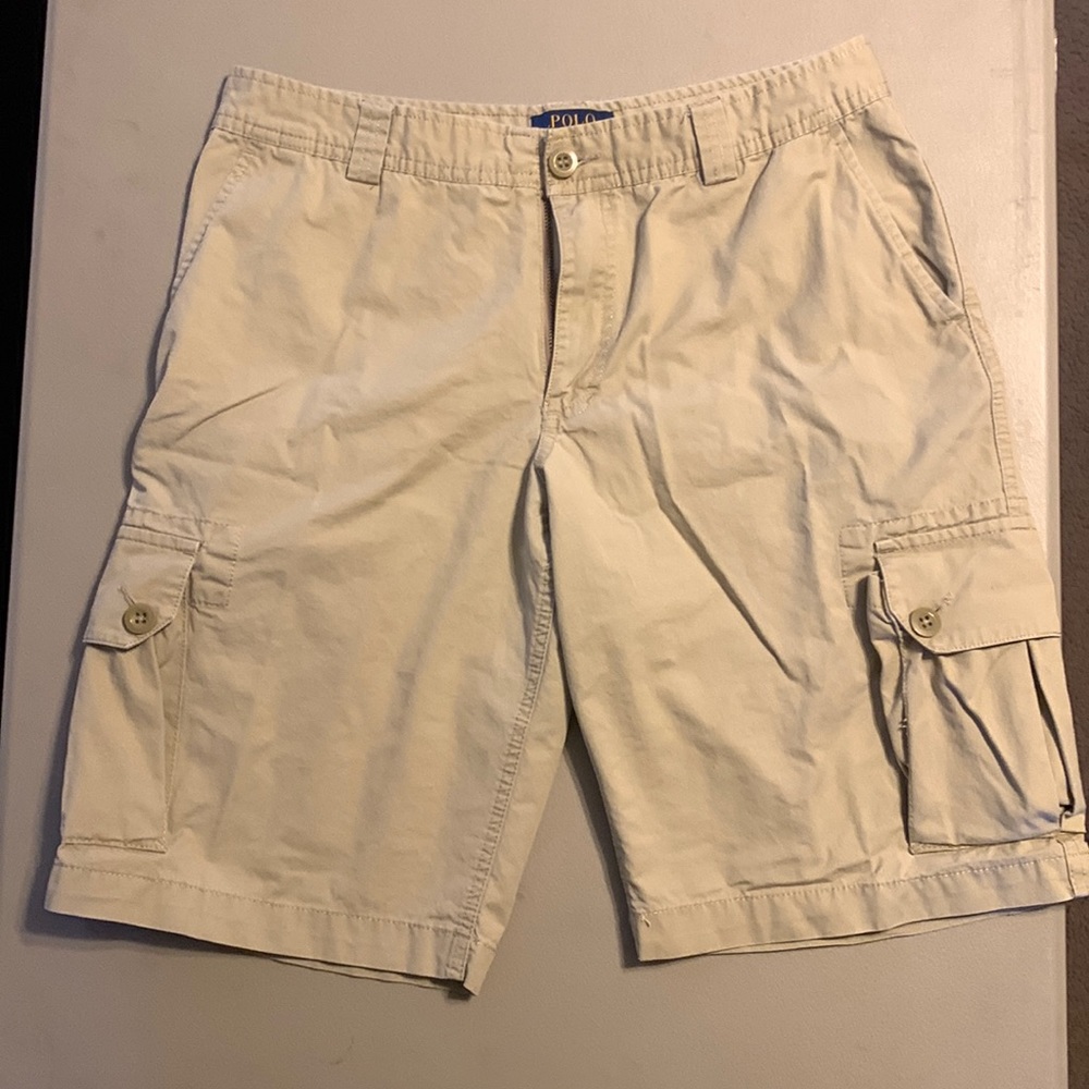 Polo by Ralph Lauren Kids Tan Cargo Shorts, purchased for son but did not fit